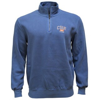 Ouray CSUF 1957 Titans Pigment Dye Quarter Zip - Navy